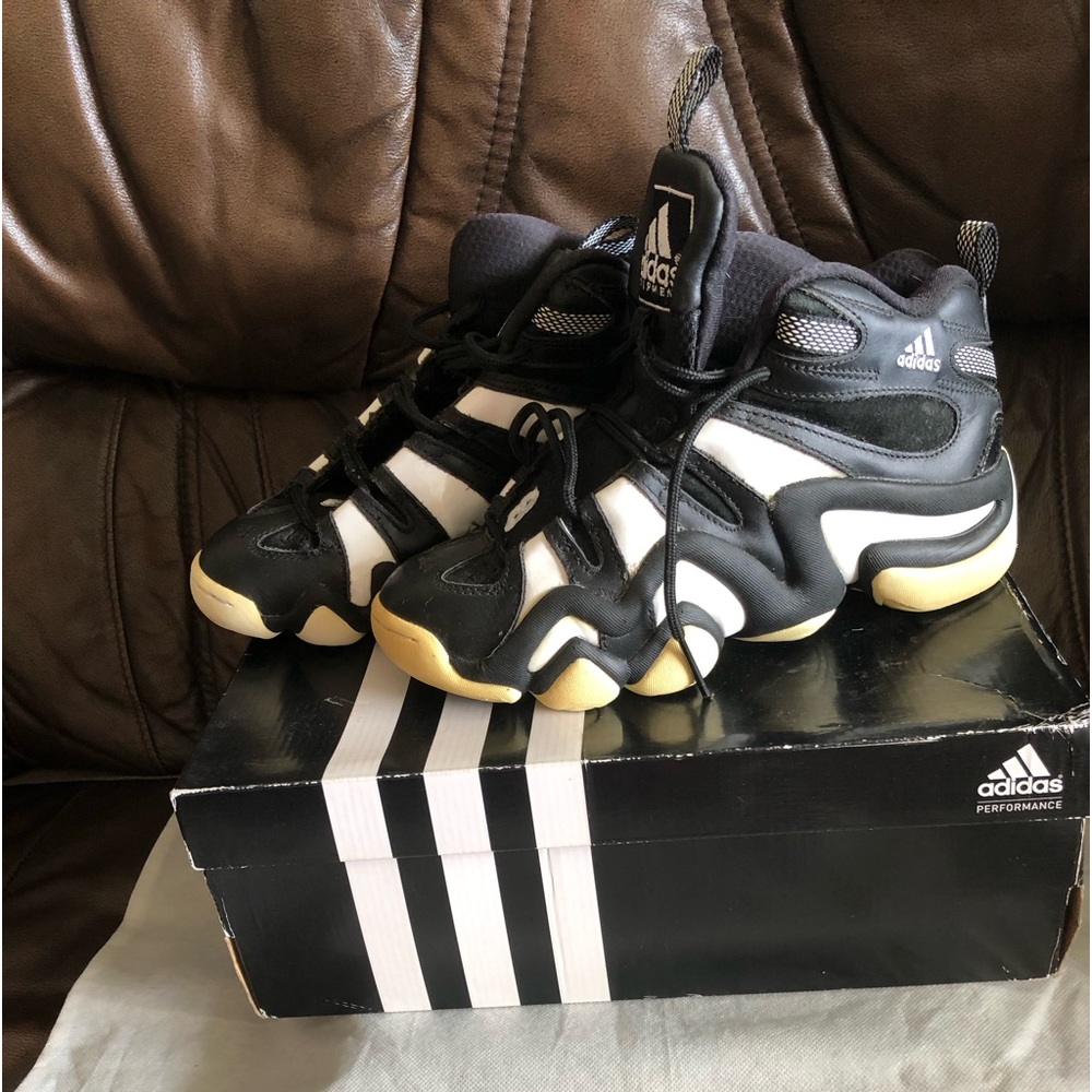 NEW in box ADIDAS Crazy 8 Black/White Shoes, size 6 big kids (size 8 women)